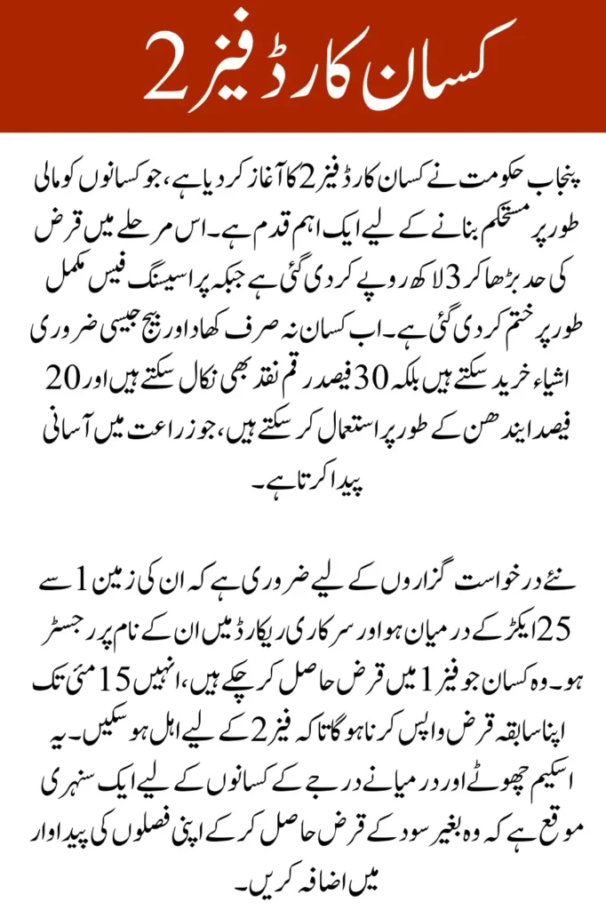 Complete Guide to Applying for Kisan Card Phase 2 (Punjab, Pakistan)