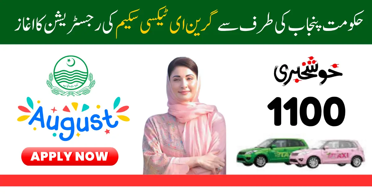 CM Punjab Green E-Taxi Program 2025